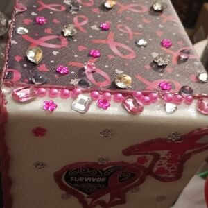 BLACK FRIDAY, Custom Breast Cancer Awareness Storage Box